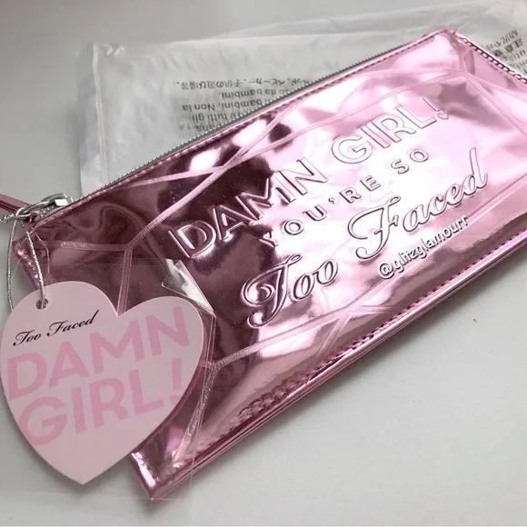 💗Too Faced 'Damn Girl You're So Too Faced' Makeup Bag💗 - Picture 2 of 2
